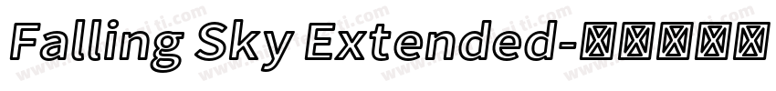 Falling Sky Extended字体转换